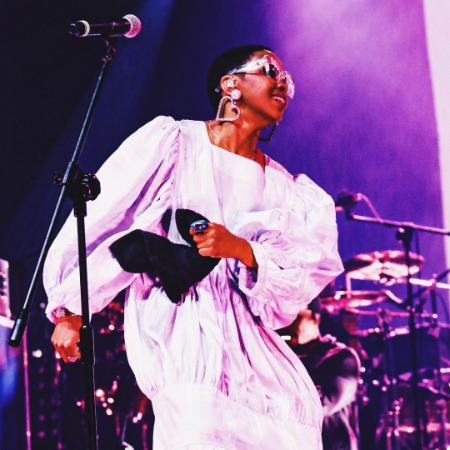 Lauryn Hills during one of her concerts at Katowice, Poland.
